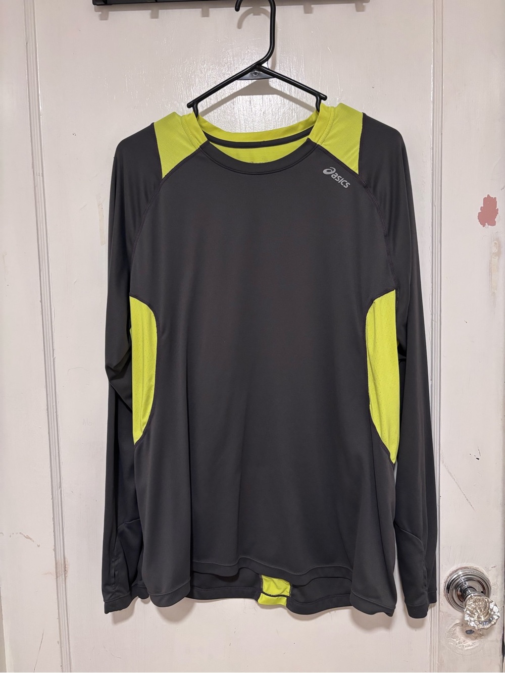 Asics Neon Yellow Athletic Top with Black Trim